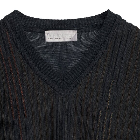 breidhof (Iceland) Vintage Slip Stitch Schurwolle Knit Vest : L - Picture 4 of 8